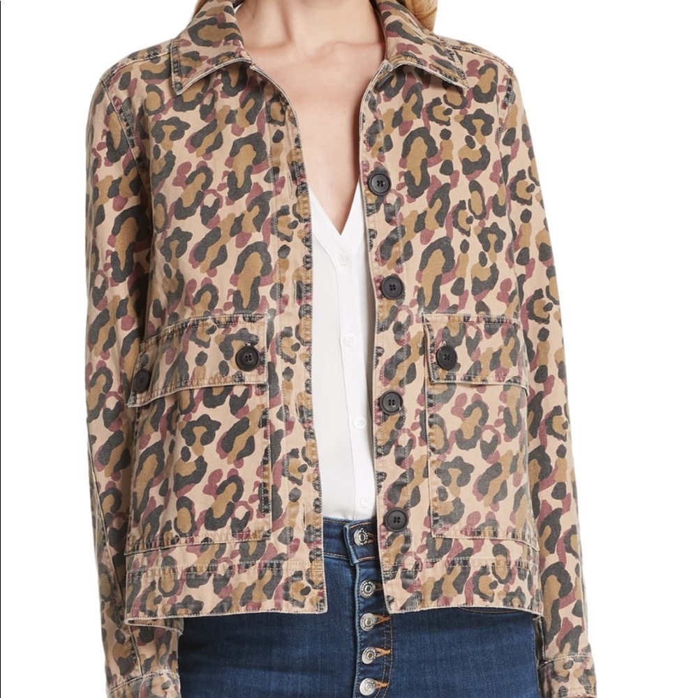 Veronica Beard Mercer Leopard Print Jacket